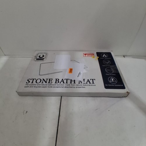 NATURAL DIATOMITE NON-SLIP STONE BATH MAT - 23.7" X 15.4" X 0.3" - WHITE (MODEL: STONE BATH MAT-S) image 5