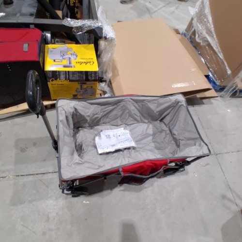BPS QUAD-FOLD WAGON - 35" X 18" X 22" - RED/GREY (MODEL: 331330) image 2
