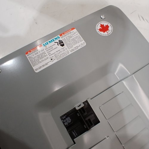 SIEMENS SERVICE ENTERACE LOADCENTER WITH MAIN BREAKER - 100A - 1 PHASE - GREY (MODEL:SEQ32125SM ) image 3