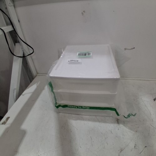 IRIS STACKABLE PLASTIC 3-DRAWER DESKTOP ORGANIZER - 12" X 10" - WHITE (MODEL: CDD-XS3) image 4