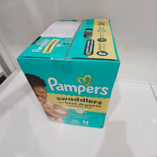 136PK PAMPERS SWADDLERS SKIN SAFE DISPOSABLE DIAPERS - NEWBORN image 4