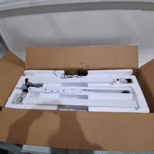 ERGOMAKER ELECTRIC ADJUSTABLE HEIGHT SIT STAND DESK - 32''X28'' - WHITE (MODEL: SM205-80) image 3