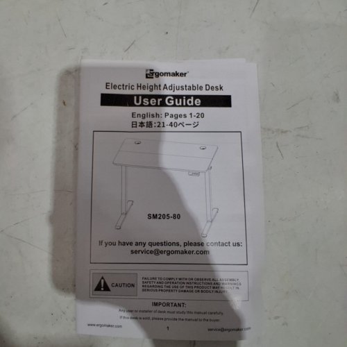 ERGOMAKER ELECTRIC ADJUSTABLE HEIGHT SIT STAND DESK - 32''X28'' - WHITE (MODEL: SM205-80) image 5