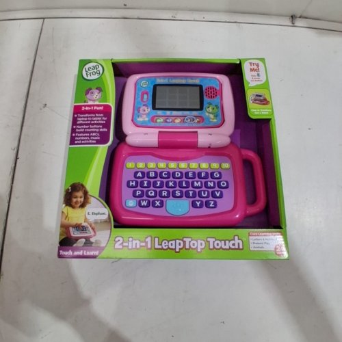 LEAP FROG LEAPTOP TOUCH 2-IN-1 INTERACTIVE LAPTOP/TABLET TOY - 2+ YEARS - PINK/PURPLE (MODEL:6009) image 2