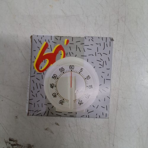 60-MINUTE EXTENDED-RING KITCHEN TIMER - 4" - WHITE image 4