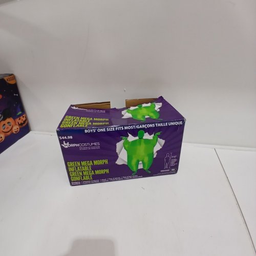 BOYS MORPH COSTUMES MEGA MORPH INFLATABLE COSTUME - ONE SIZE FITS MOST - GREEN image 3