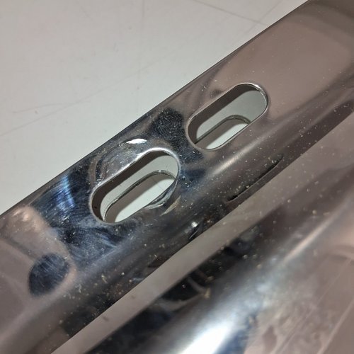 2PK MIAOKUI ANGLED MUD FLAP HANGER MOUNTS - UNIVERSAL - 2 1/2" BOLD SPACING - FOR SEMI TRUCKS - SILVER image 3