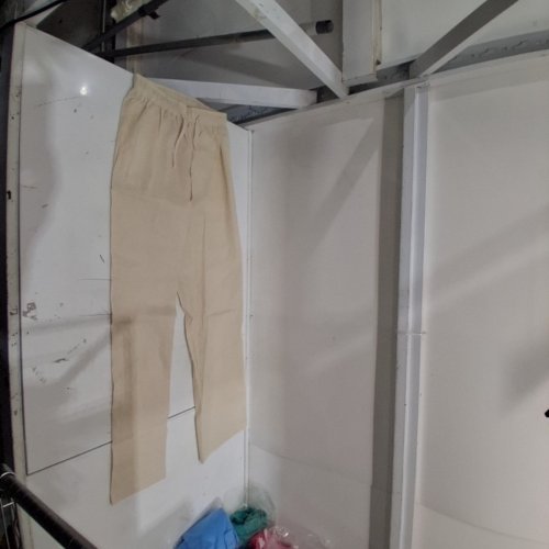DRAWSTRING PANTS - SMALL - BEIGE image 2