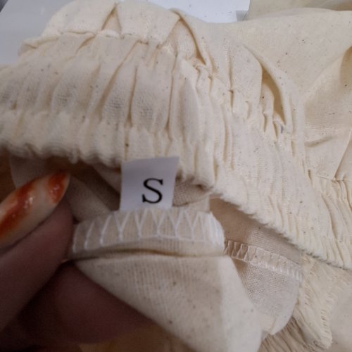 DRAWSTRING PANTS - SMALL - BEIGE image 3