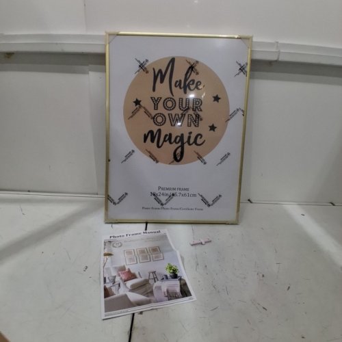 'MAKE YOUR OWN MAGIC' PICTURE FRAME - 8" X 10" - BLACK/WHITE image 2