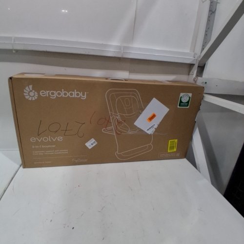 ERGOBABY EVOLVE 3-IN-1 ADJUSTABLE BOUNCER SEAT/CHAIR FOR NEWBORNS TO TODDLERS - 20LBS CAPACITY - LIGHT GREY (MODEL: EVLBNCLTGRYNA) image 4