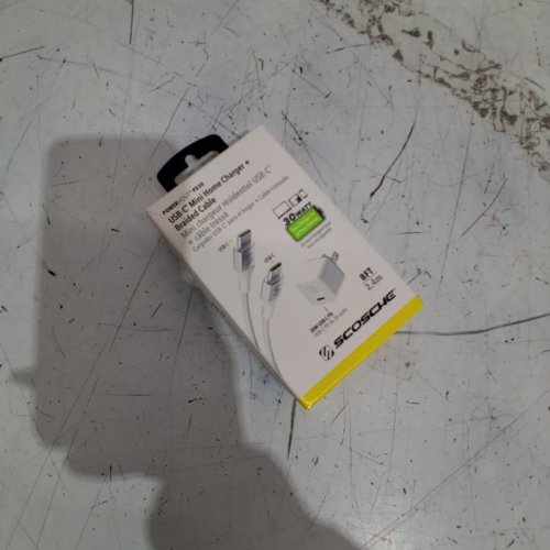 SCOSCHE POWERVOLT™ MINI WALL CHARGER WITH USB-C TO USB-C BRAIDED CABLE - 30W - 8FT - WHITE/SILVER - (MODEL: HPD30CCB8W-SP) image 4
