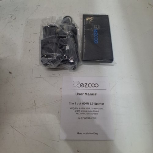 REZCOO 2" 2 OUT HDMI 2.0 SPLITTER - 4 K@60 (MODEL: EZ-SP22H2EARCO) image 3