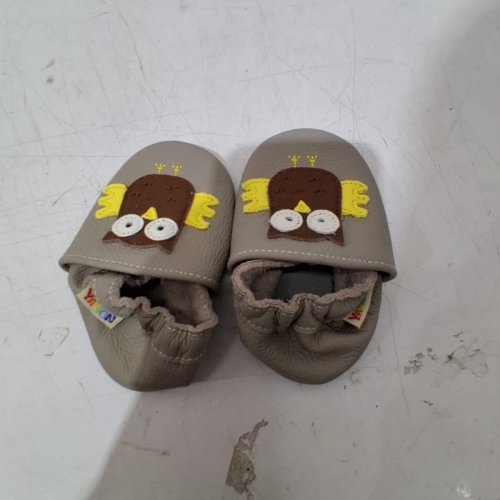 TODDLER'S YALION SOFT SOLE OWL FIRST WALKING SHOES - 6-12 MONTHS - BEIGE (MODEL: DA003) image 2