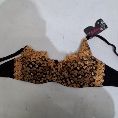 WOMENS THIN LACE EMBROIDERY BRALETTE LINGERIE - 38/85 - GOLD image 4