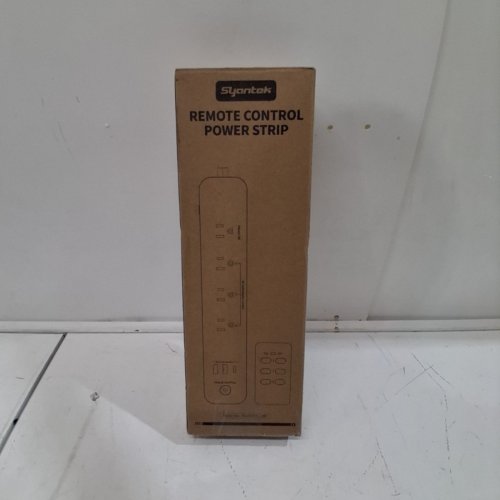 SYANTEK REMOTE CONTROL POWER STRIP WITH SURGE PROTECTION - WHITE (MODEL: BHZ0323U-3RF) image 5