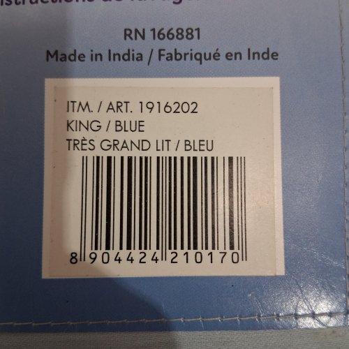 6PC SLUMBERCHILL COOLING SHEET SET - KING - BLUE (ITEM:1916202) image 2