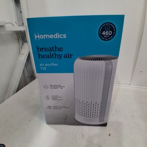 HOMEDICS AIR PURIFIER - 460 SQ. FT - WHITE (MODEL: AP-T12-WT) image 3
