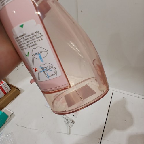 COSLUS ORAL WATER IRRIGATOR WITH VARIOUS TIPS - 300ML TANK - PINK (MODEL: C20) image 4