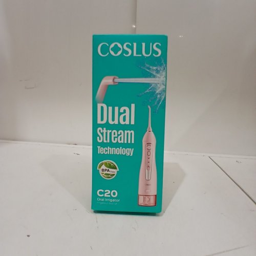 COSLUS ORAL WATER IRRIGATOR WITH VARIOUS TIPS - 300ML TANK - PINK (MODEL: C20) image 5