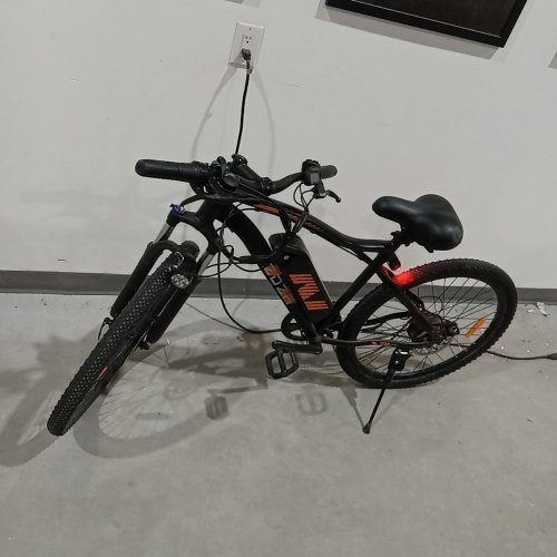 ZDZA ELECTRIC MOUNTAIN BIKE WITH ADVANCED MOTOR, REMOVABLE BATTERY, 7 SPEED - 26" - BLACK & ORANGE (MODEL:UL2849) image 2