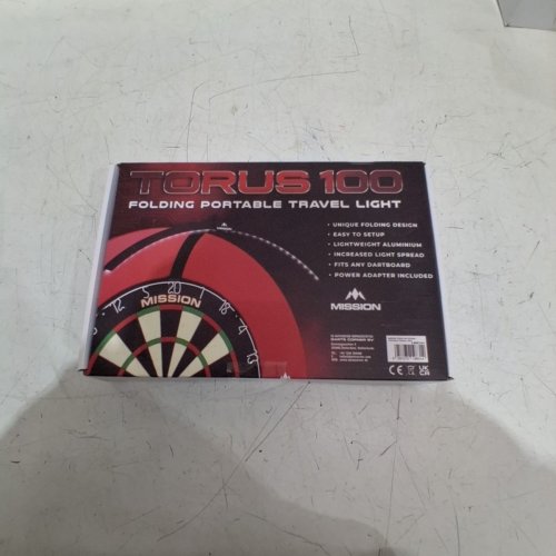 MISSION FOLDING PORTABLE DARTBOARD LIGHT - BLACK (MODEL: TORUS 100) image 5