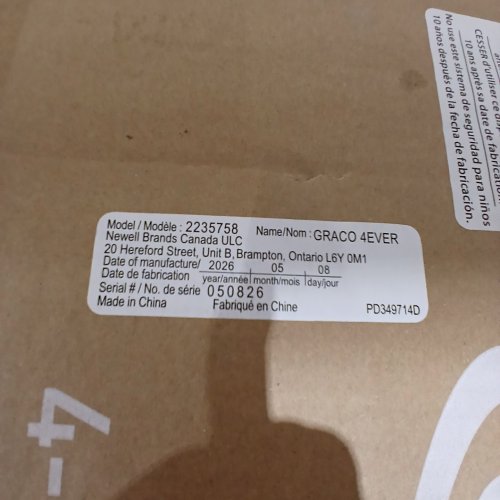 GRACO 4EVER 4-IN-1 BABY TO BOOSTER CAR SEAT - HANCOCK (MODEL: 2235758) image 2
