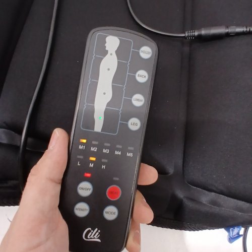 CILI FULL BODY HEATED MASSAGE MAT - 10 MODES - BLACK - (MODEL:CL-3701) image 2