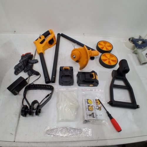 3-IN-1 AMILUO ELECTRIC WEED WACKER WITH BATTERIES - 850W - ORANGE image 3