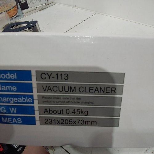 WIRELUME RECHARGEABLE HANDHELD CORDLESS VACUUM CLEANER - 22000PA - GRAY / BLACK / PURPLE (MODEL: CY-113) image 3