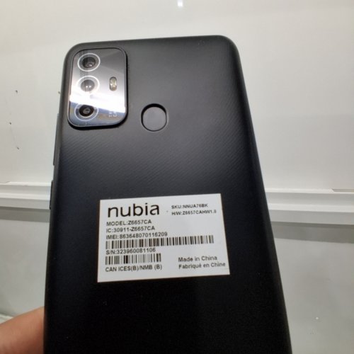 NUBIA A76 4G SMARTPHONE, 6.5" HD+ DISPLAY, 4GB RAM/64GB STORAGE, 5000 MAH, ANDROID 15 - BLACK - (MODEL:Z6657CA) image 13