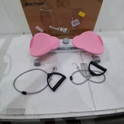 POETISH WAIST TWISTER AB EXERCISE MACHINE - 300LBS MAX - PINK/WHITE image 3