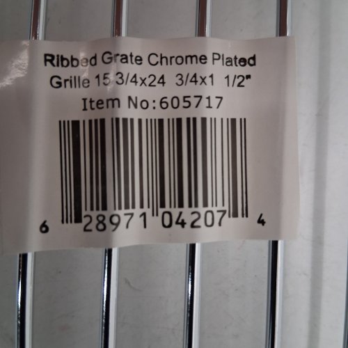 SAGETRA CHROME PLATED CHROME-PLATED GRILL GRATE - 16" X 24" - CHROME (ITEM: 605717) image 2