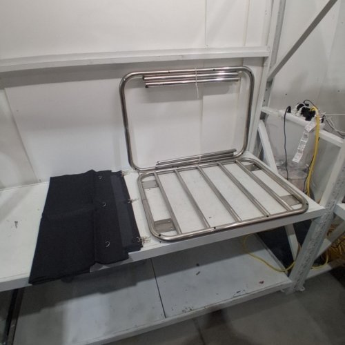 BTZHY ROLLING LAUNDRY HAMPER TROLLEY UTILITY CART WITH REMOVABLE BAG - 35.4" X 25.6" X 33.5" - SILVER/BLACK image 4