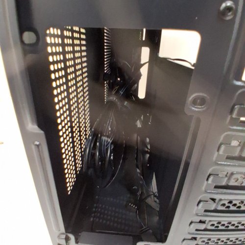 MUSETEX Y6 ATX TEMPERED GLASS SIDE MID TOWER PC COMPUTER CASE *CASE AND FANS ONLY* - BLACK (MODEL: Y6) image 5