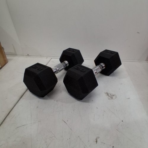 X2 CAP BARBELL COATED DUMBBELL - 20LBS - BLACK (MODEL: SDRIS-020) image 2
