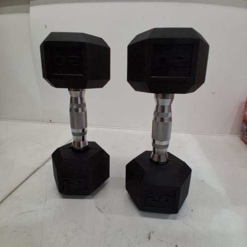 X2 CAP BARBELL COATED DUMBBELL - 20LBS - BLACK (MODEL: SDRIS-020) image 3