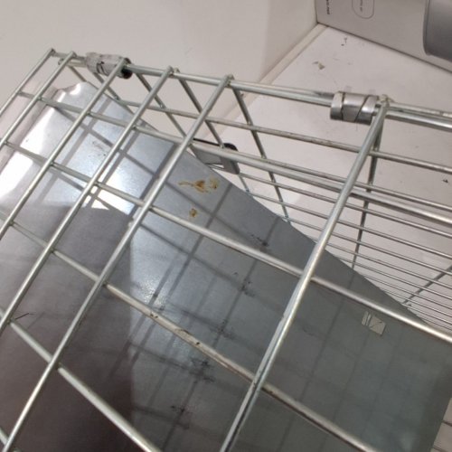 HUMANE ANIMAL TRAP - GALVANIZED IRON - 30" X 10" X 12" - SILVER (MODEL: LB-28A) image 3
