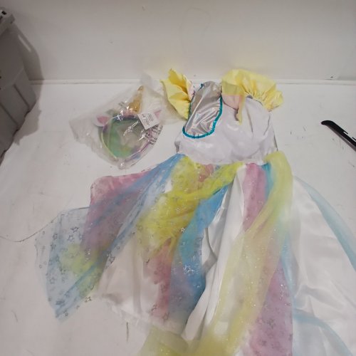 2PC PARTYHOLICS TWINKLECORN UNICORN COSTUME DRESS AND HEADBAND - MEDIUM (8-10) - MULTICOLOUR image 2