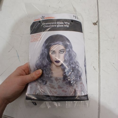 WOMEN'S WAY TO CELEBRATE GRAVEYARD GLAM WIG - OSFM - GRAY/BLUE (ITEM: 02928) image 2