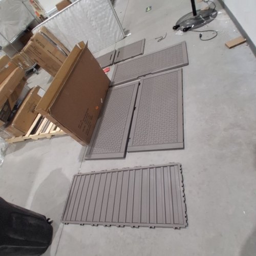 RATTAN RESIN DECK BOX FOR PATIO / GARAGE - 23" X 48" - GREY image 2