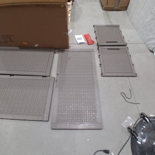 RATTAN RESIN DECK BOX FOR PATIO / GARAGE - 23" X 48" - GREY image 3