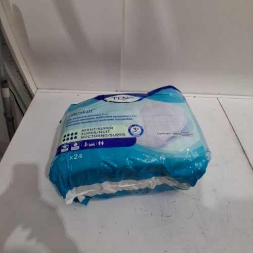 24PK TENA PROSKIN BREATHABLE NIGHT SUPER ABSORBENT PADS WITH ADJUSTABLE TABS - ONE SIZE image 2