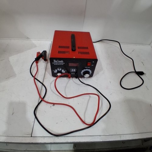 BELEEB ADJUSTABLE BATTERY CHARGER UNIT WITH LCD DISPLAY - 12V-48V - RED - (MODEL: ‎BLB-C20) image 3