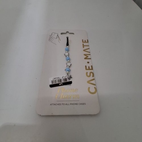 CASE-MATE MINI BEADED PHONE CHARM - BLUE / SILVER (MODEL: CMO55560-05) image 2
