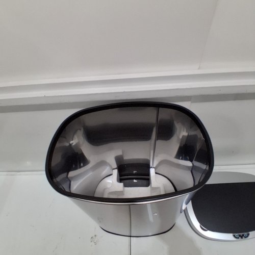 OVAL AUTOMATIC TOUCH FREE TRASH CAN - 13GAL - STAINLESS STEEL (MODEL: TC-1350R-SS) image 4