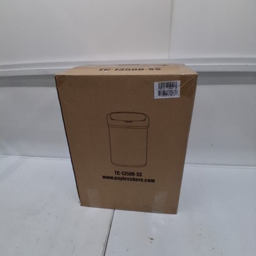 OVAL AUTOMATIC TOUCH FREE TRASH CAN - 13GAL - STAINLESS STEEL (MODEL: TC-1350R-SS) image 5