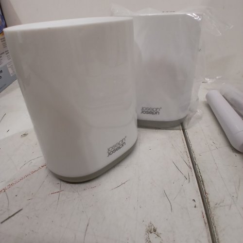 2PK JOSEPH JOSEPH FLEX LITE SILICONE TOILET BRUSH WITH SLIMLINE HOLDER SET - WHITE (MODEL: 1796144) image 3