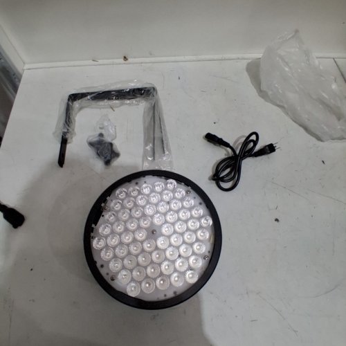 YUNHION DJ PAR SLIM STROBE LIGHT, COLOUR CHANGING/FLASHING/SOFT SPOT LIGHT, 60LED RGB, 90W- BLACK- (MODEL: LPC180). image 3