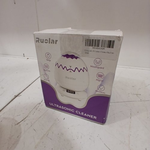 RUELAR ULTRASONIC CLEANER - 45KHZ - 25W - WHITE/PURPLE - (MODEL:H16) image 4